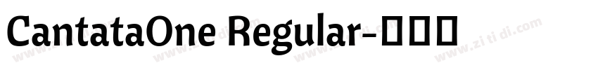 CantataOne Regular字体转换